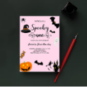 Script met Heart Spooky One Halloween Verjaardag Kaart