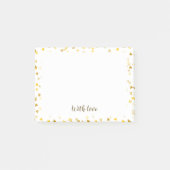 Script Met Liefde Gouden Harten Post-it® Notes (Voorkant)