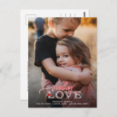 Script met liefde versturen Cute foto Valentijnsda Briefkaart (Voorkant / Achterkant)