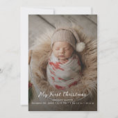 Script mijn eerste kerst Baby aankondiging Kaart (Voorkant)