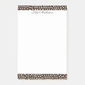 Script Mini Bruin gespikkeld  Post-it® Notes (Voorkant)