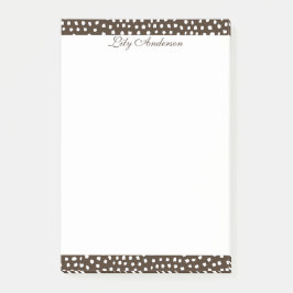 Script Mini Bruin gespikkeld  Post-it® Notes