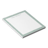 Script Mini gespikkelde Minty Notitieblok (Schuin)