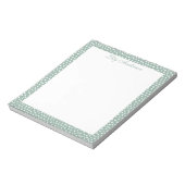 Script Mini gespikkelde Minty Notitieblok (Linkerzijde)