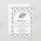 Script Minimale begrafenis - Hartelijk dank - Kaar Bedankkaart (Voorkant / Achterkant)