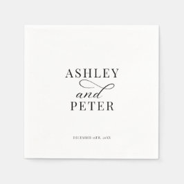 Script Minimalist Classic Wedding Servet