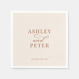 Script Minimalist Classic Wedding Servet