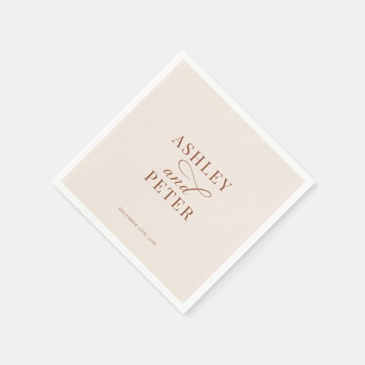 Script Minimalist Classic Wedding Servet (Hoek)