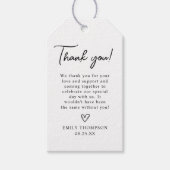 Script Minimalist Dank Je Favor Cadeaulabel (Voorkant)