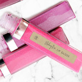 Script Minimalist Donkergrijs Kraft-productlabel Labels