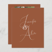 Script Minimalist Photo Collage Thank You Cards (Voorkant / Achterkant)