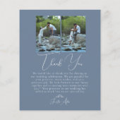 Script Minimalist Photo Collage Thank You Cards (Achterkant)