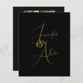 Script Minimalist Photo Collage Thank You Cards (Voorkant / Achterkant)