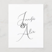 Script Minimalist Photo Collage Thank You Cards (Voorkant)