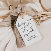 Script Minimalist Verjaardag Bedankt Cadeaulabel