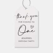 Script Minimalistische Verjaardag Bedankt Cadeaulabel (Voorkant)