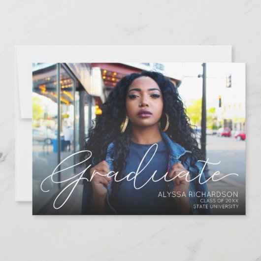 Script Mod Foto Verjaardagsfeest Kaart (Voorkant)