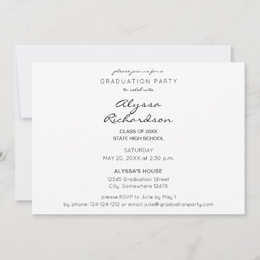 Script Mod Foto Verjaardagsfeest Kaart (Achterkant)