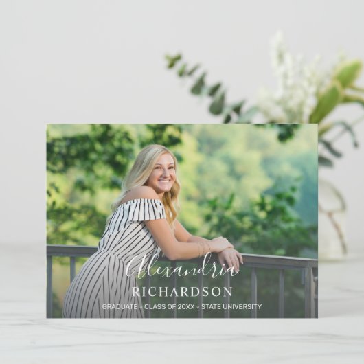 Script Mod Name Photo Graduparty Kaart (Staand voorkant)