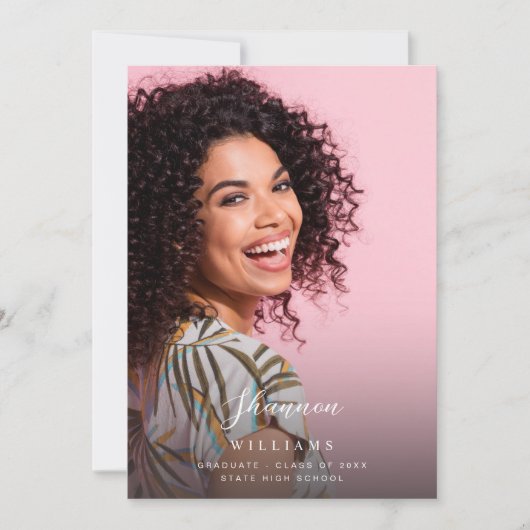 Script Mod Name Photo Graduparty Vertical LT Kaart (Voorkant)