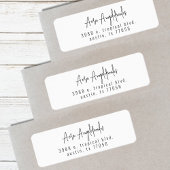 Script Modern Chic Retouradreslabel Etiket