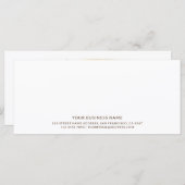 Script Modern Minimalistisch Goud Cadeaubon (Voorkant / Achterkant)