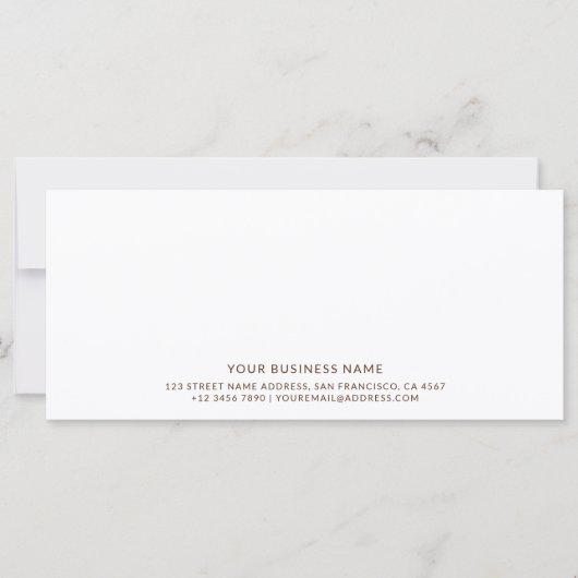 Script Modern Minimalistisch Goud Cadeaubon (Voorkant)