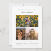 Script Modern Photo Graduation Party Kaart (Achterkant)