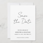 Script Modern Sjabloon Eenvoudig Zwart En Wit (Voorkant)