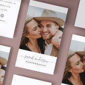 Script Modern Typografie Foto Visitekaartje