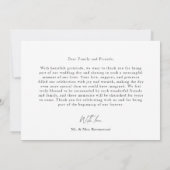 Script Modern Wedding 2 Photos Thank You Card Bedankkaart (Achterkant)