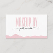 Script Moderne Roze en Witte Tint Afsprakenkaartje (Voorkant)