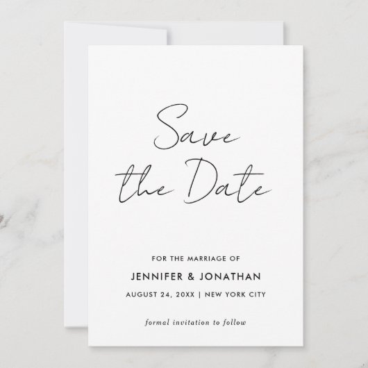 Script Moderne Sjabloon Eenvoudig Zwart-wit (Voorkant)