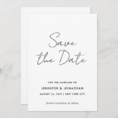 Script Moderne Sjabloon Eenvoudig Zwart-wit (Voorkant / Achterkant)