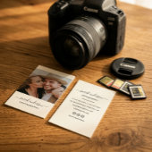 Script Moderne Typografie Fotografie Visitekaartje