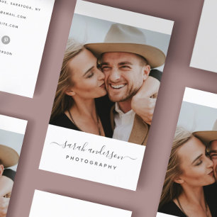 Script Moderne Typografie Fotografie Visitekaartje