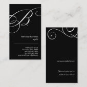 Script Monogram B Visitekaartje (Voorkant / Achterkant)