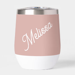 Script monogram, blush roze