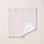 Script Monogram Blush Roze Moderne Chic Handtekeni Bad Handdoek (Wasdoekje)