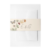 Script Monogram Boho Wildflower Bruiloft Uitnodigingen Wikkel (Voorkant Voorbeeld)