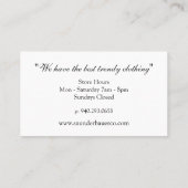 Script Monogram | Bubbles Visitekaartje (Achterkant)