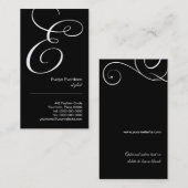  Script Monogram E Visitekaartje (Voorkant / Achterkant)