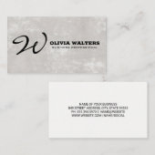 Script Monogram | Eenvoudig Afsprakenkaartje (Voorkant / Achterkant)