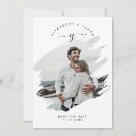 Script Monogram Eenvoudig Rustieke Minimalistische Save The Date