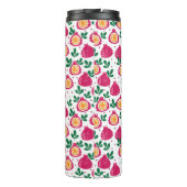 Script Monogram Fruit Thermische Tumbler Thermosbeker (Achterkant)