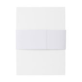 Script Monogram Huwelijk Uitnodigingen Wikkel (Achterkant Voorbeeld)