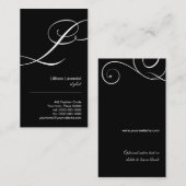 Script Monogram L Visitekaartje (Voorkant / Achterkant)