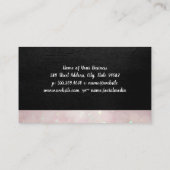 Script Monogram | Leather Bokeh Visitekaartje (Achterkant)