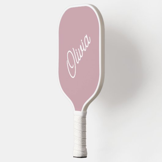 Script monogram, mauve pickleball paddle (Links)