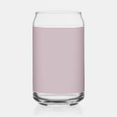 Script monogram, modern mauve paarse blikvorm glas (Achterkant)